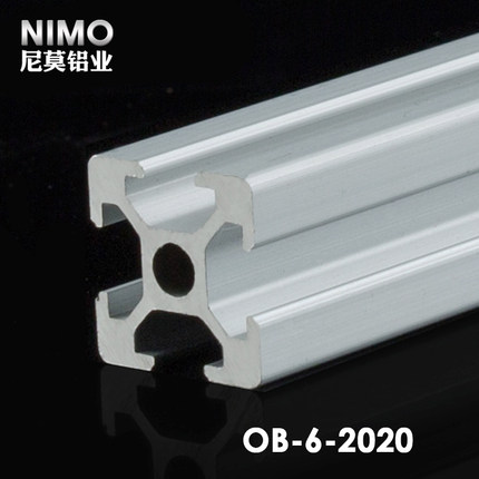 NIMO工业铝型材铝合金工作台铝材框架流水线方管铝型材2020欧标
