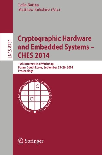 【预订】Cryptographic Hardware and Embedded ...