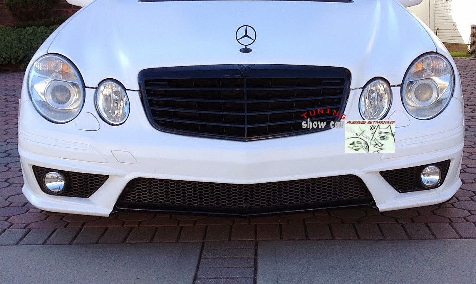 W211 后期 E200 E230 E280 E320 E350 E500 无标 全黑 中网