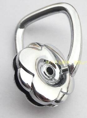 包包五金配件女包银白色圆圈皮具气眼圆环提手卡子袋口夹子侧夹扣