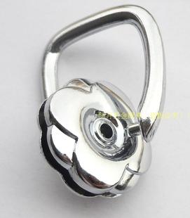 包包五金配件女包银白色圆圈皮具气眼圆环提手卡子袋口夹子侧夹扣