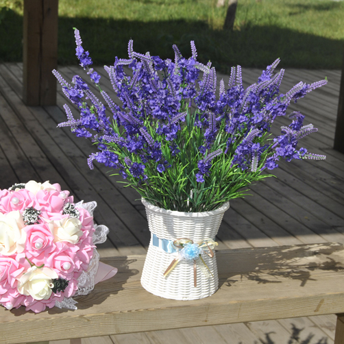 仿真花欧式田园普罗旺斯薰衣草鼠尾草狗尾草工程装饰花绢花塑料花