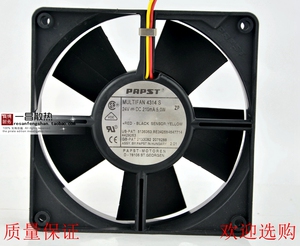 德国PAPST散热风扇12CM 12032 24V 5W MULTIFAN 4314 S 三线
