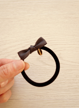 SND敏感牌s家日本发饰2017新款秋冬复古磨砂丝绒蝴蝶结小可爱发圈