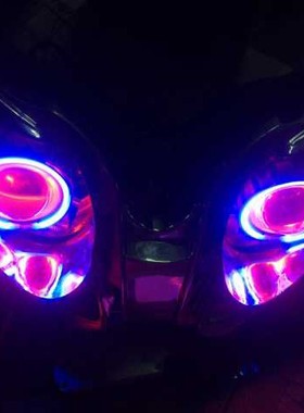 本田FORZA250 MF08 佛沙NSS250大灯总成 改装氙气灯天使恶魔眼