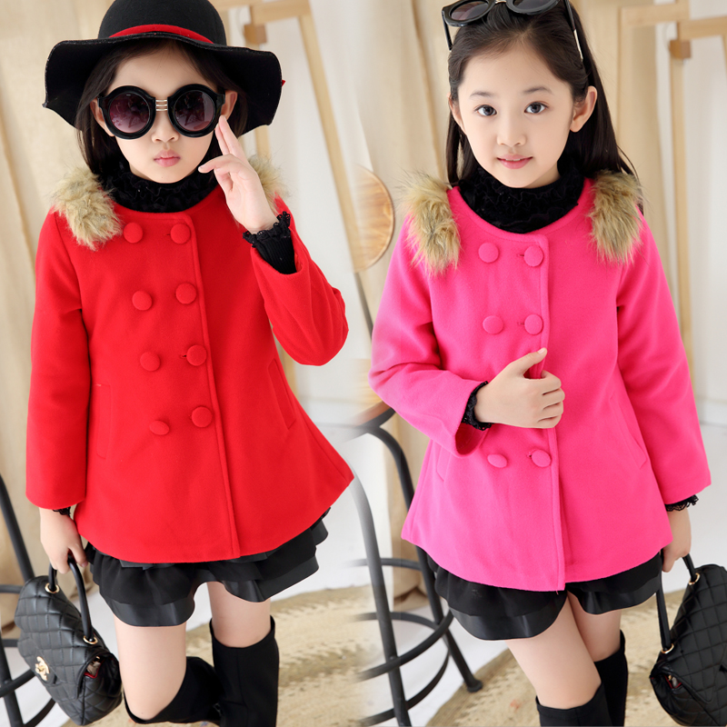 Manteau pour fille en laine - Ref 2162220 Image 1