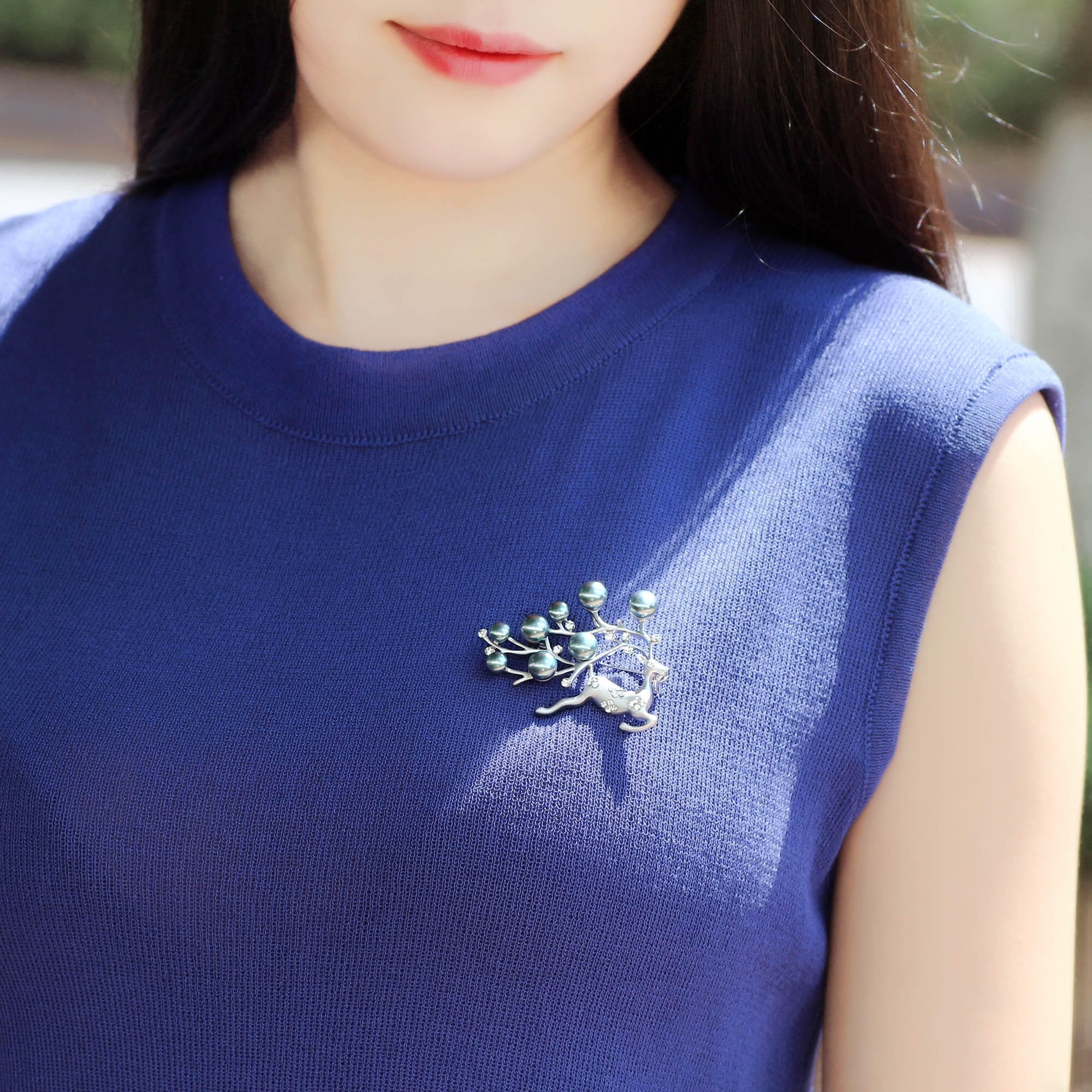 Broche femme en Nacre - Ref 1170077 Image 3