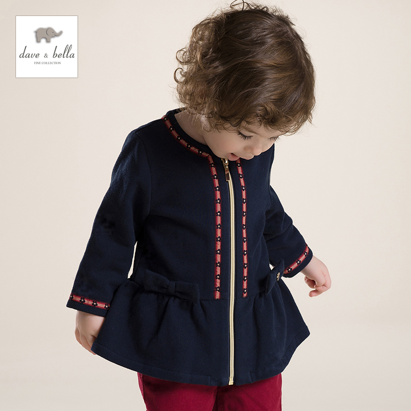 Manteau pour fille DAVEBELLA en flanelle - Ref 2161975 Image 1