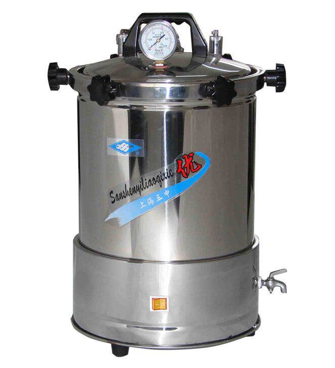 上海三申YX280A* 座式医用灭菌锅 手提压力蒸汽高温高压消毒锅