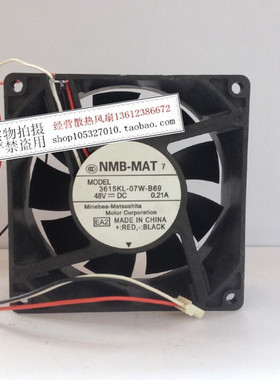 原装NMB 3615KL-07W-B69 48V 0.21A 9CM 9238 3线 变频器散热风扇