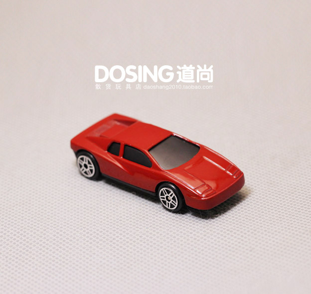 正版散货 仿真微缩 小号 红色 合金小汽车 跑车 玩具 车模型 摆件