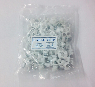 【新店开张特价】网线墙钉，网线线扣，钉线卡，卡钉6mm 100个/包,五金/工具,钉,淘宝优惠券,粉丝福利购,淘宝优惠卷
