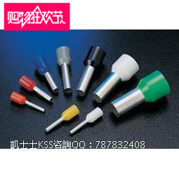台湾KSS沪总经销 1506 KSS 欧式端子ET0.34-8PK 粉红 正品100只
