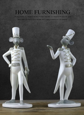 创意客厅儿童房橱窗老鼠软装饰品