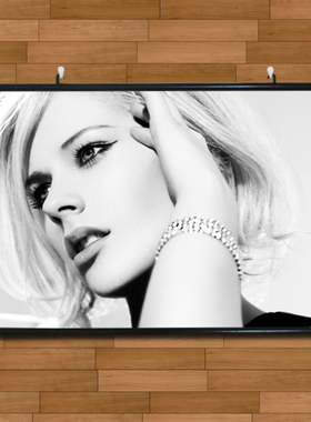 摇滚歌手艾薇儿个性脸谱海报挂画有框画玄关客厅装饰画无框画壁画