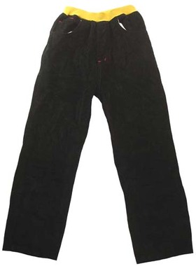 哟呼！9-10岁男童黑色全棉厚灯芯绒长裤 10838