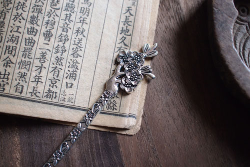 「一片冷香惟有梦」梅花烙.仿古梅花发簪.书签┆清风叙