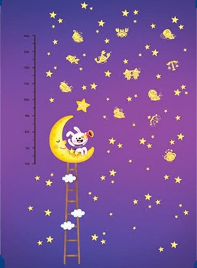 进口身高尺墙贴/瓷砖贴/玻璃门窗贴/冰箱贴画/橱柜家具贴纸/21005