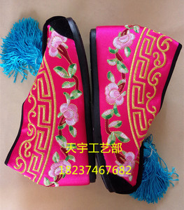 戏剧戏曲用品/京剧越剧/影视摄影/新娘结婚/新款内增高绣花鞋彩鞋