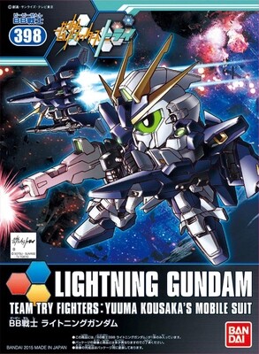 【葵】 万代 SD/Q版 BB 398 LIGHTNING GUNDAM 闪电敢达高达