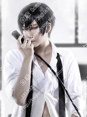 tencount 10count 十项 黑濑陆 美少年 黑色收脸短发 COS动漫假发