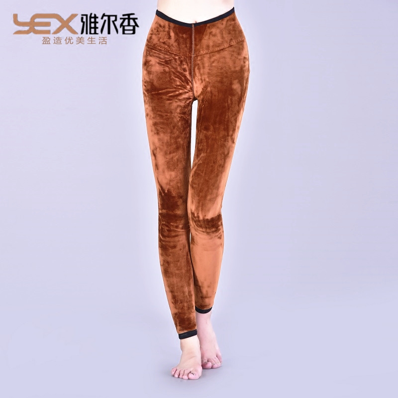 加厚网面保暖裤雅尔香羊胎绒女士