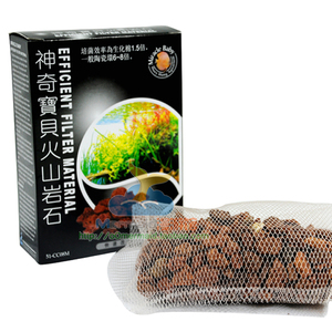 鱼缸过滤材料罗汉鱼用水族火山石造景红火山石 神奇宝贝火山岩石