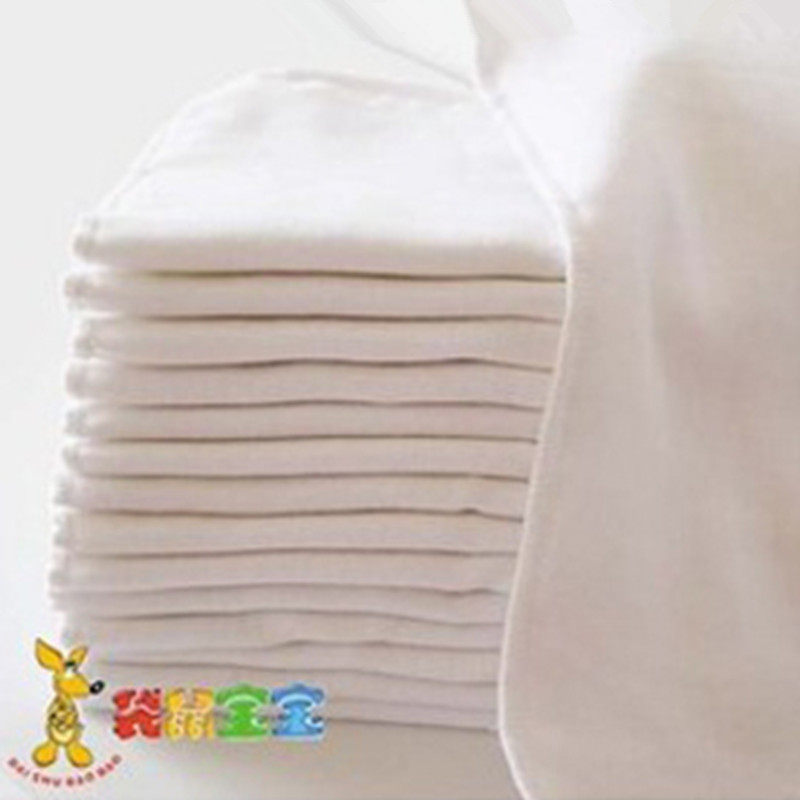 袋鼠宝宝 棉8层免折型双层纱布尿布 婴儿尿片 5片装DS5205