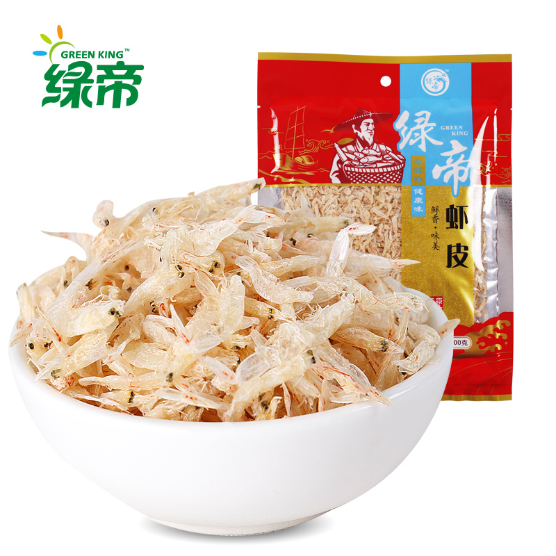 绿帝虾皮100g 小虾米海米淡干干货虾干厦门海鲜海产品