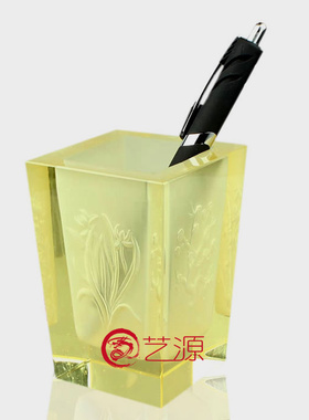 琉璃笔筒教师节同学聚会纪念品