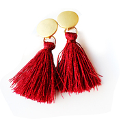 Sweet wild temperament fashion accessories tassels Korea Korean earrings ear studs earrings ear hangs woman trinkets