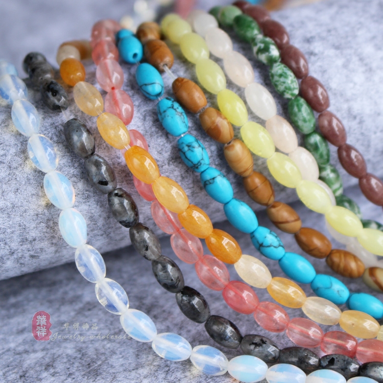 米珠diy天然水晶宝石散珠