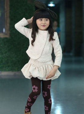 韩版宝儿童装套装中小童上衣加蓬蓬裙春秋款女童两件套21069