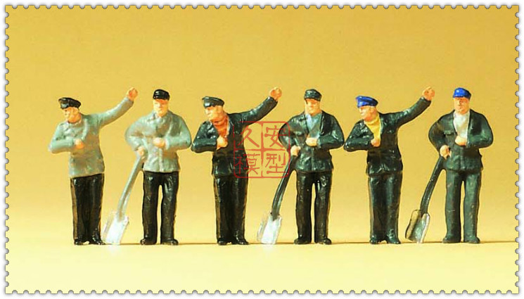 久安铁道 仿真人物 微缩小人 1:87 PREISER 14014 蒸汽机车驾驶员