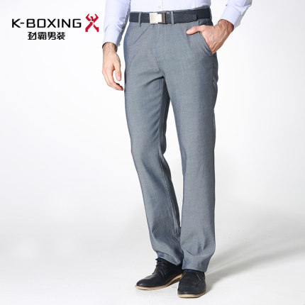 劲霸男士直筒休闲裤 轻薄透气 夏季新品长裤修身裤子 休闲裤男