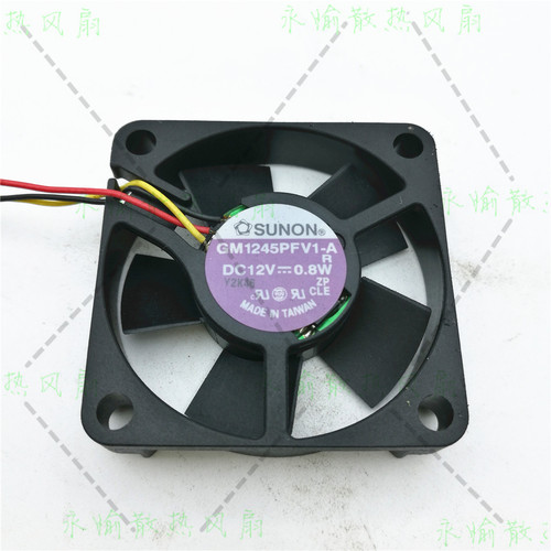 SUNON 4510 GM1245PFV1-A 12V 0.8W 3线 测速 静音 散热风扇4.5CM