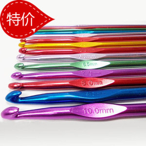 毛线编织器 彩色钩针 钩针 鞋子钩针 外套钩针 毛线编织工具 特价