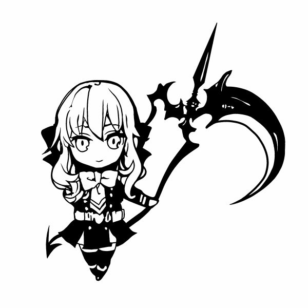 绮丽屋日本动漫周边终结的炽天使柊筱娅墙贴电脑贴车贴满百包邮