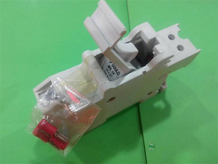 CMS14卡轨式熔断器底座 14X51 GOULD法国罗兰全新正品50A 690V 1P