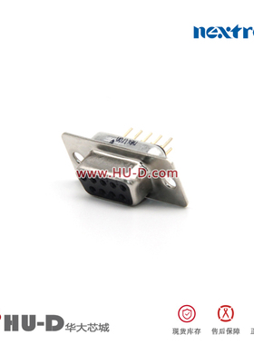 正凌精工 双排DB9P母头/母座/孔座 直针焊板 DP头 D-SUB 镀金