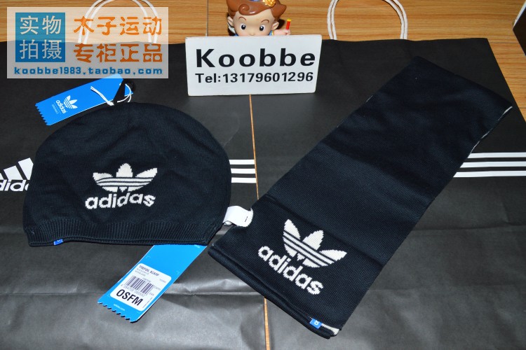adidas/三叶草  TREFOIL 针织围巾 线帽 M30693 M30740 P02443在类目 童装/婴儿装/亲子装, 帽子/围巾/口罩/手套/耳套/脚套, 多件套 帽子、围巾、手套等组合中 - 来自Buy2taobao.com提供专业的淘宝代购服务
