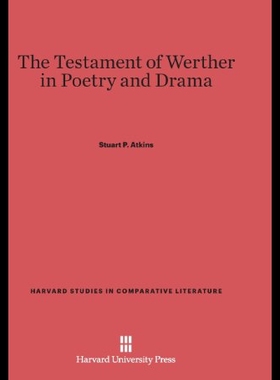 【预售】The Testament of Werther in Poetry and Drama