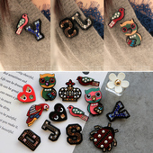 饰品配饰满钻字母皇冠鹦鹉爱心胸针别针 韩国进口 AZNAVOUR