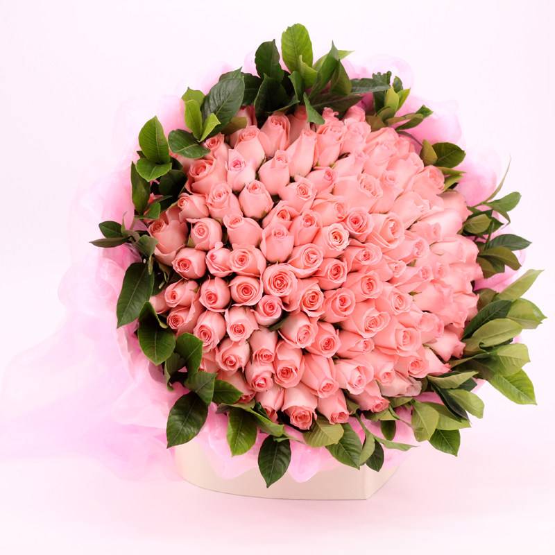99朵杭州深圳红玫瑰花束生日送