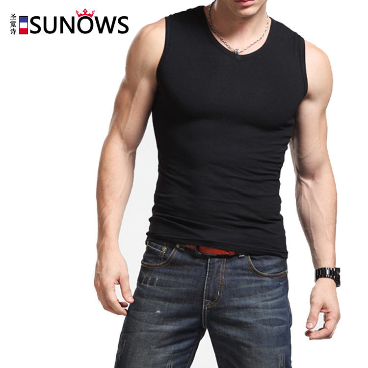 Débardeur homme Woolen gilet en coton - Ref 1590605 Image 1