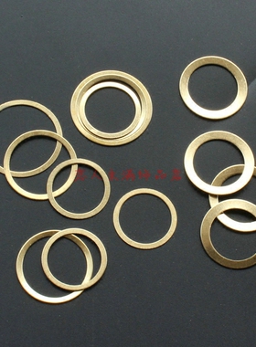 黄铜毛坯圆环圆中圆 空心圆片 无孔 手工DIY用品 diy耳饰材料配件