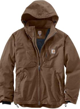 carhartt秋冬保暖沙色连帽休闲棉衣棉服外套男美国直邮B10825T