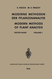 Der Methoden Moderne Pflanzenanalyse... 预订