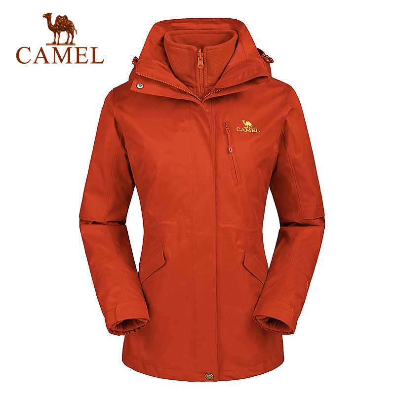 【非卖品】CAMEL骆驼女款冲锋衣 透气保暖两件套三合一冲锋衣