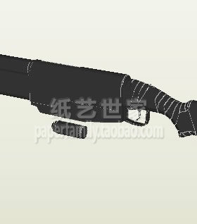 需自己做 70053 EX41 chinalake 散弹枪 全长875mm 3D 纸模型 DIY
